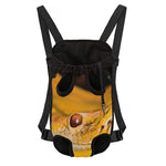 Yellow Python Snake Print Pet Carrier Backpack