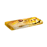 Yellow Python Snake Print Piano Keyboard Cover