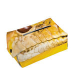 Yellow Python Snake Print Rectangle Tissue Box Cover