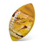 Yellow Python Snake Print Rugby Ball