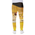 Yellow Python Snake Print Scuba Joggers
