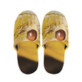 Yellow Python Snake Print Slippers