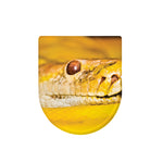 Yellow Python Snake Print Toilet Lid Cover