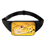 Yellow Python Snake Print Waist Bag