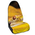 Yellow Python Snake Print Waterproof Car Seat Cover