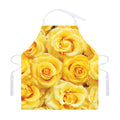 Yellow Rose Print Adjustable Apron