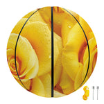 Yellow Rose Print Basketball