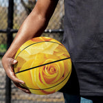 Yellow Rose Print Basketball