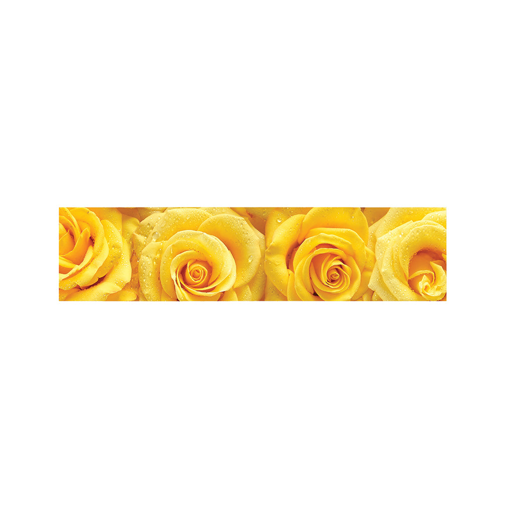Yellow Rose Print Bed Runner