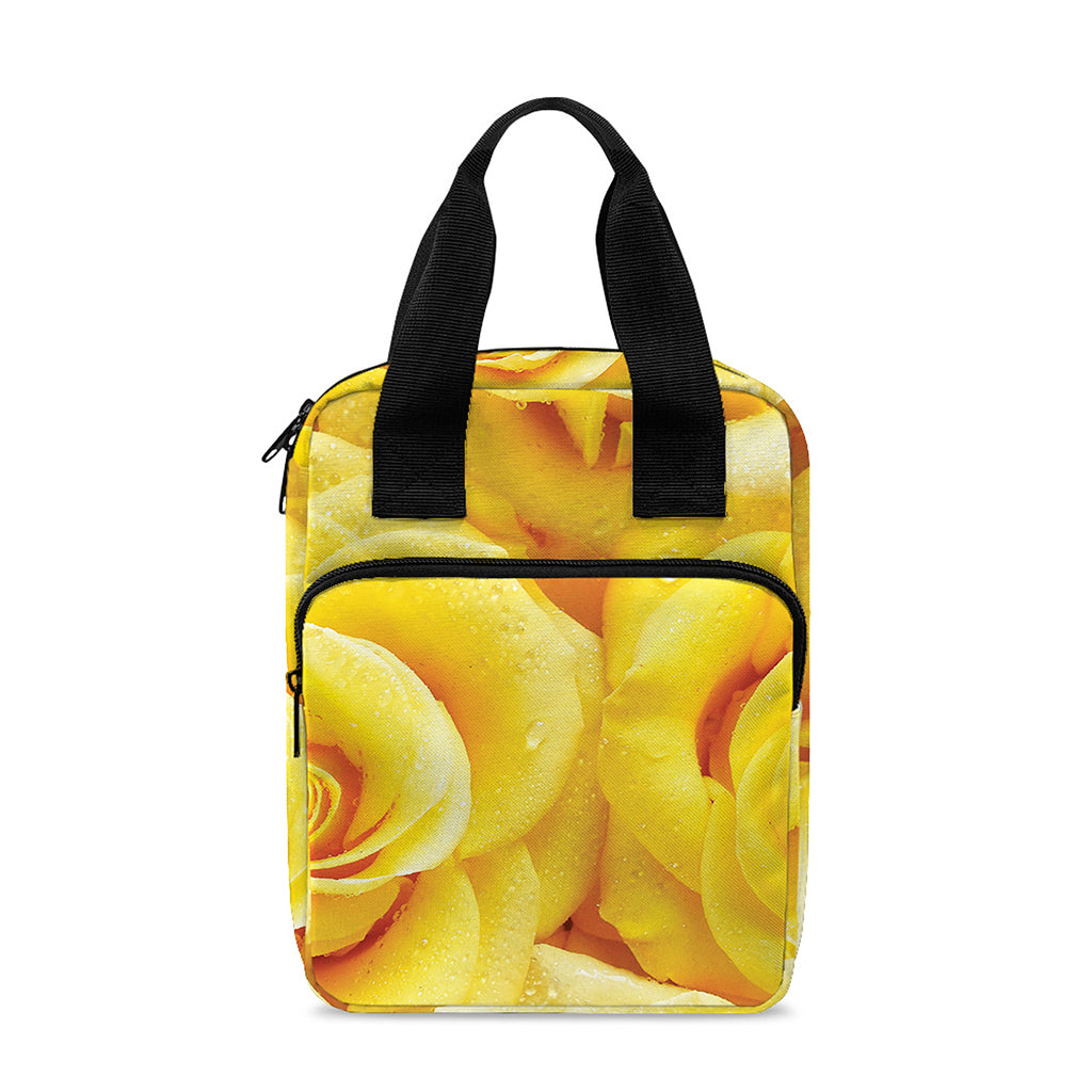 Yellow Rose Print Bible Tote Bag
