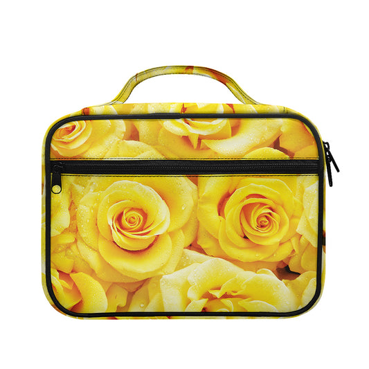 Yellow Rose Print Briefcase Bible Bag