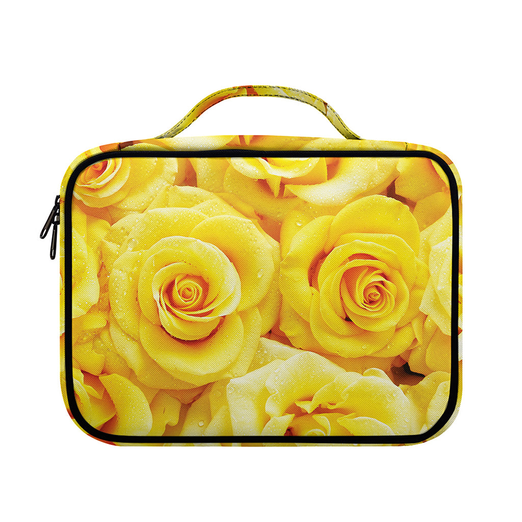 Yellow Rose Print Briefcase Bible Bag