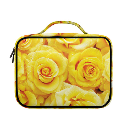 Yellow Rose Print Briefcase Bible Bag