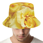 Yellow Rose Print Bucket Hat