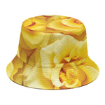 Yellow Rose Print Bucket Hat