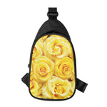 Yellow Rose Print Chest Bag