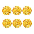 Yellow Rose Print Coaster Set