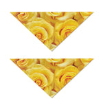 Yellow Rose Print Dog Bandana