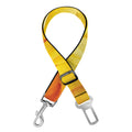 Yellow Rose Print Dog Seat Belt