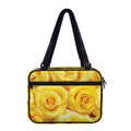 Yellow Rose Print Double Strap Bible Bag