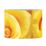 Yellow Rose Print Drum Lamp Shade