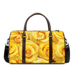 Yellow Rose Print Duffle Bag