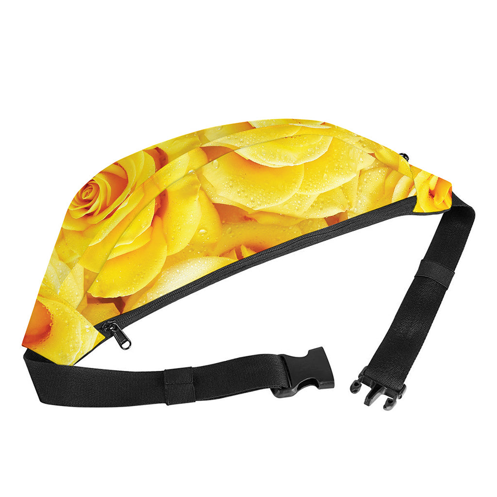 Yellow Rose Print Fanny Pack