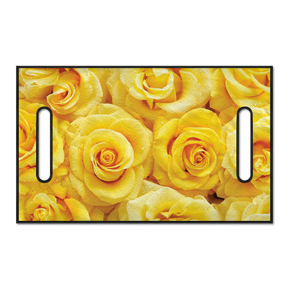 Yellow Rose Print Golf Cart Seat Cover