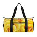 Yellow Rose Print Gym Bag