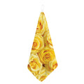 Yellow Rose Print Hand Towel