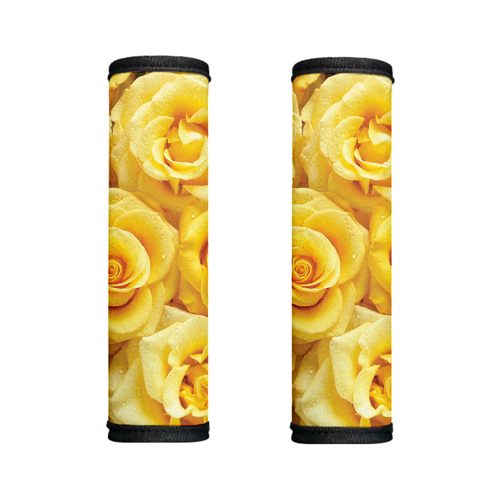 Yellow Rose Print Handle Covers