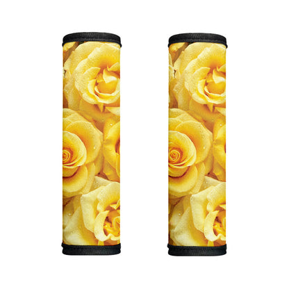 Yellow Rose Print Handle Covers