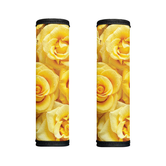 Yellow Rose Print Handle Covers