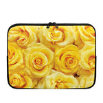 Yellow Rose Print Laptop Sleeve