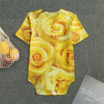 Yellow Rose Print Men's Bodysuit