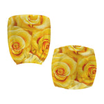 Yellow Rose Print Office Chair Cover