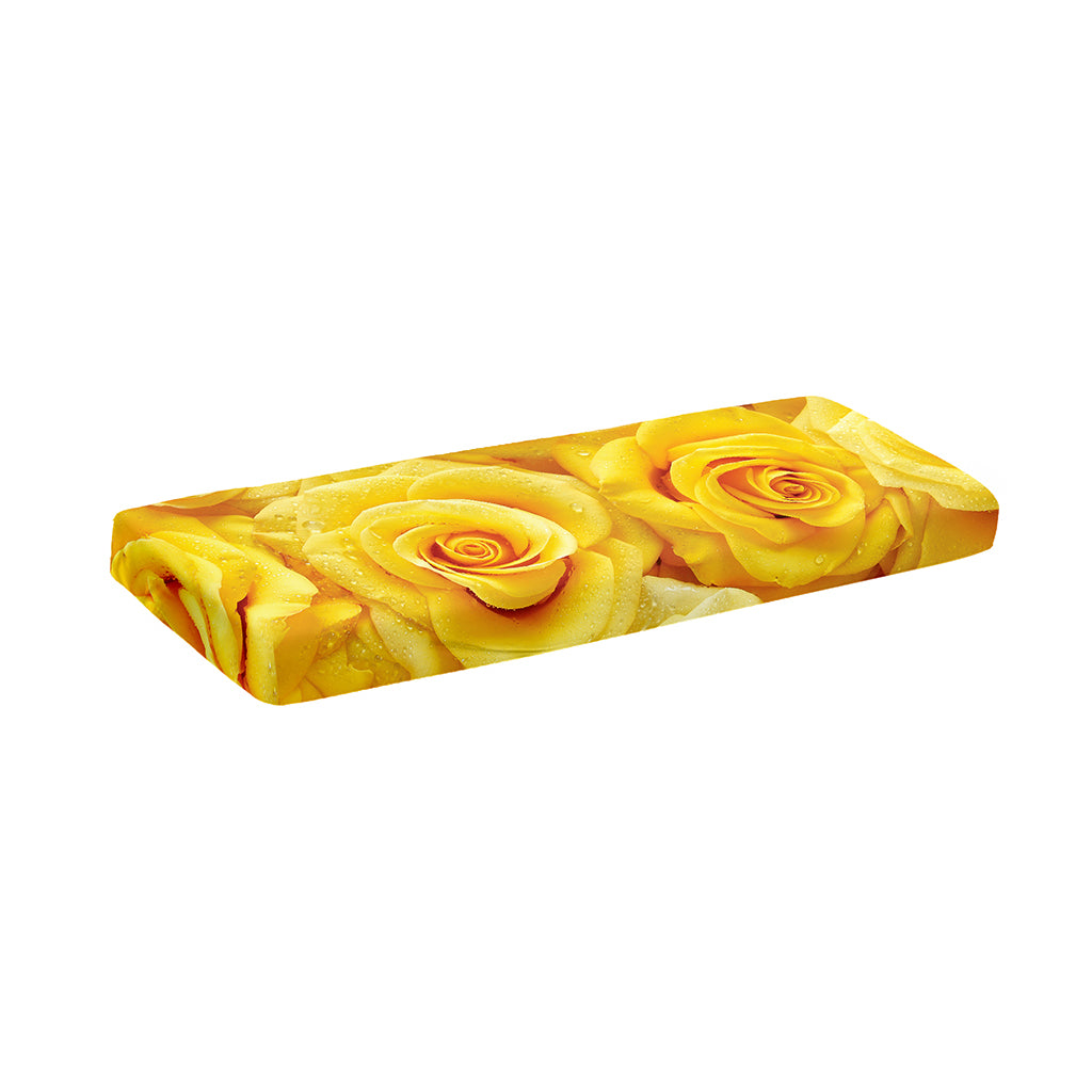Yellow Rose Print Piano Keyboard Cover