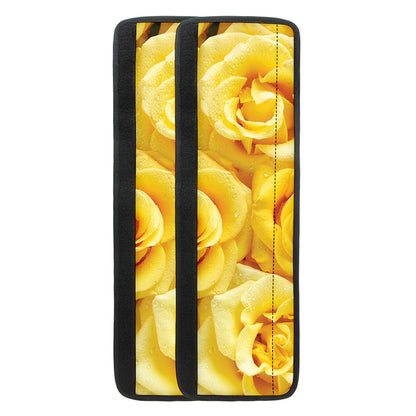 Yellow Rose Print Refrigerator Handle Covers
