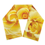 Yellow Rose Print Scarf