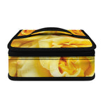 Yellow Rose Print Small Lunch Bag