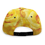 Yellow Rose Print Snapback Cap