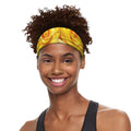 Yellow Rose Print Sports Headband