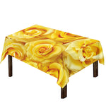Yellow Rose Print Tablecloth
