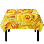 Yellow Rose Print Tablecloth