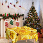 Yellow Rose Print Tablecloth