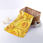 Yellow Rose Print Towel