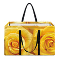 Yellow Rose Print Utility Tote Bag