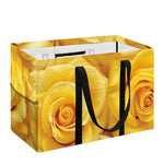 Yellow Rose Print Utility Tote Bag