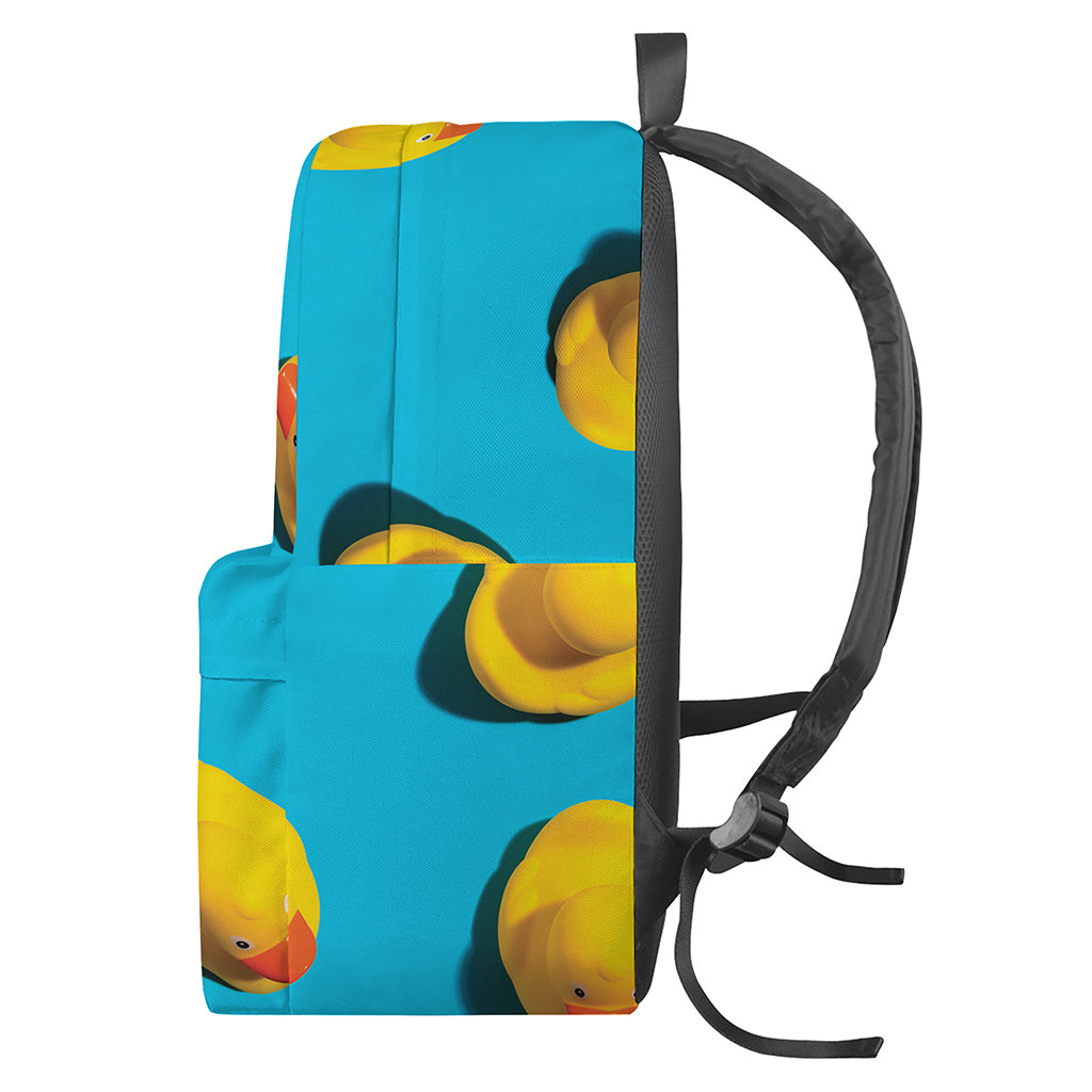 Yellow Rubber Ducks Print Backpack