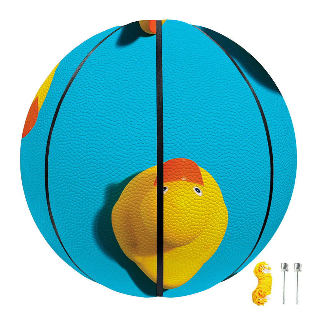 Yellow Rubber Ducks Print Basketball